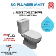 【SG INSTOCK】Baron x SG Plumber Mart V800 2-Piece Toilet Bowl