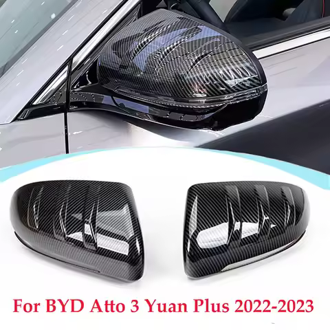 2pcs Car Exterior Rear View Mirror Housing for BYD Atto 3 Yuan Plus 2022 2023