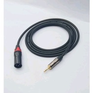 Canare Audio Cable 1-5mtr Jack Canon XLR Male To Mini Stereo 3.5mm Male