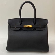 Hermes Birkin 30 黑金 Epsom