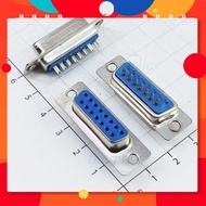 [5 Pieces]- DB15 Port 15 Pins Straight 2 Rows Solder Wire Connector TechParts Viet