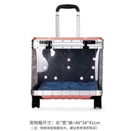 MH Cat Bag Outdoor Portable Space Capsule Aviation Cat Box Large Capacity Two Cat Cage Dog Pet Trolley Case Backpack