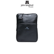 JOHN LANGFORD Men's Sling Bag / Synthetic Leather / Black / JLC197P8