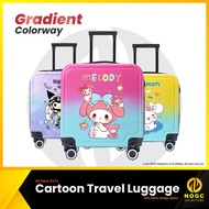 NOGC NMB-060 Cartoon Gradient Color 20 Inch Kid's Luggage With Password 8 Wheel Base Cartoon Luggage