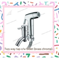 Felice ~ two way tap c/w bidet set (solid brass tap with abs bidet 2 function spout)