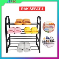 Minimalist Shelf Multifunctional Aesthetic Shoe Rack 4-Tier Sandal Storage/ Sandal Rack/ rak kasut r