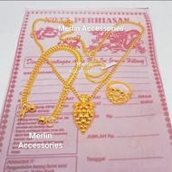 Women's accessories 925 jewelry set Anti-fade Anti-rust 1 set of women's jewelry bracelets necklaces