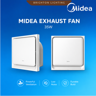 MIDEA Ceiling 12" 38W Exhaust Fan Ekzos Air Ejector Ventilation Fans Bedroom Toilet Bathroom Kipas T