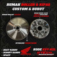 BEAT - RUMAH ROLLER BEAT KARBU RACING - PULLEY RACING BEAT KARBU SCOOPY KARBU CVT BEAT KARBU PULLEY