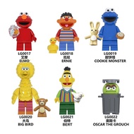 Compatible with Lego Children's Educational Assembling Building Blocks Minifigures Oscar Elmo Cookie