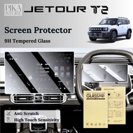 Jetour T2 Infotainment Screen Protector Navigation Meter Screen Tempered Glass Jetour T2 Accessories