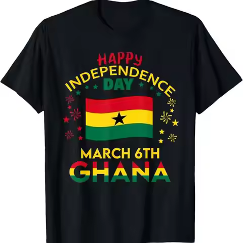 Ghana 68th Independence Day Ghanaian Pride Ghana Flag T Shirt