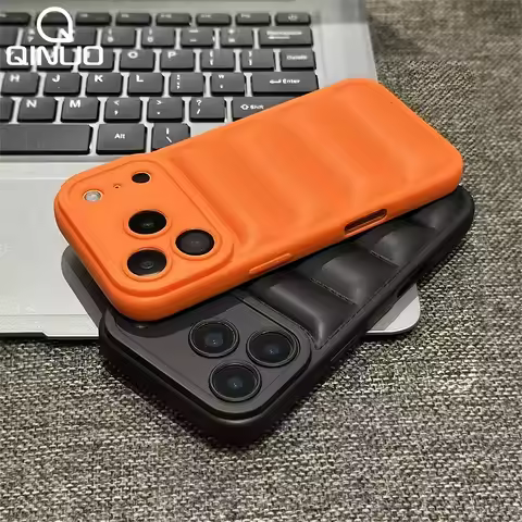 Luxury Down Jacket The Puffer Phone Case For iPhone 17 Air 16 15 14 13 12 11 Pro Max Plus 16E Air Cu