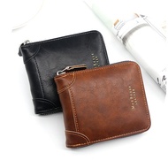 Menbense Men Wallet / Korea Design Short Zip Wallet / Fashion Wallet for Men Dompet lelaki / Beg Duit lelaki / Purse Men