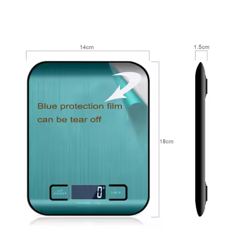 Electronic Digital Scales 5kg 10kg 1g Weights Scale Stainless Steel Food Balance Tools Kitchen Scale