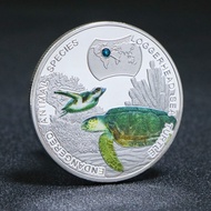 2014 Zambia 1Oz Logrhead Sea Turt Silver Coin With