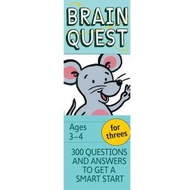 BRAIN QUEST - For Threes 問答卡：300 個問題與答案 For Threes Q&amp;A Cards: 300 Questions and Answers