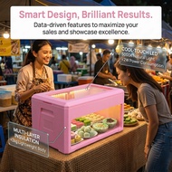 24L /31L / 46L PINK Cold Storage Box Insulation Box Tiramisu Sandwich Burger Sushi Ice Cream Commerc