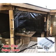 Clear Transparent Canopy Curtain Outdoor Gazebo Custom Meter
