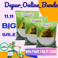 paket murah Alfamart Gula Pasir Lokal Putih 1 kg X 3 pcs