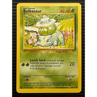 Bulbasaur 44/102 Base Set LP English Pokemon Card