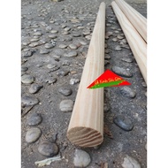 Round pine wood bar 3cm x length 1m2-1m-75cm-60cm-50cm-40cm-30cm suitable for table legs, decoration