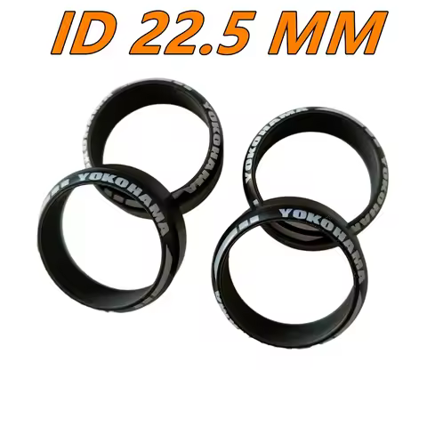 1/24 1/28 MINI-Z 22.5 MM Flat Drift Tire High Hardness (ID 22.5MM, OD 27 mm, THK 2.6mm) 4PCS #MH2252