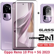 2023 Oppo Reno ฟิล์มกระจกนิรภัยป้องกันเต็มพื้นที่10 11 Pro + 5G สำหรับ Oppo Reno 10 10Pro Reno 10 Pr