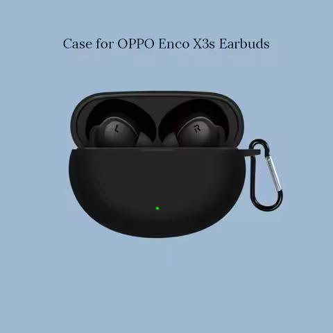 Silicone Case for OPPO Enco X3s Earbuds Shockproof Anti-Scratch Dustproof Soft Protective Charging C