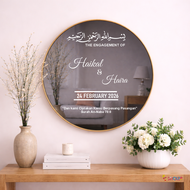 🔥🔥STICKER WEDDING CERMIN CERMIN BULAT STICKER SAHAJA