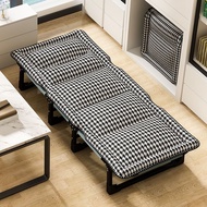 [SG Stock] Portable Folding Bed With Foam Soft Comfortable Single Bed Reclining Chair Nap Foldable B