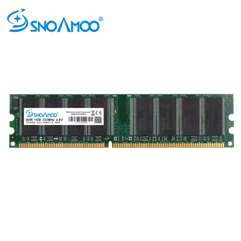 SNOAMOO DDR 1GB 400MHz PC-3200 DDR 333MHz 184Pin Desktop High Quality ddr memory CL3 DIMM RAM 1G Lif