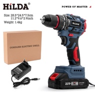 Rechargeable Household Brushless Convenient Set Hand Drill High Power 21V Screwdriver Power Tool Lit