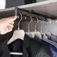 Heavy-duty Retractable Closet Pull Rod Wardrobe Hanging Rod Wardrobe Storage Rack Hanger Rails Towel