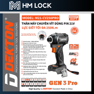 [NEW] THÂN MÁY CHUYÊN VÍT 21V / 250N.M DEKTON M21-CV250PRO - GEN 3 PRO / BRUSHLESS / LED / 4 CẤP ĐỘ 