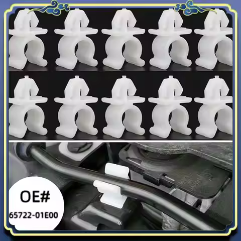 AU16-10Pcs Car Fasteners Hood Support Rod Support Clamp Fixtures For Nissan Pathfinder Navara Skylin