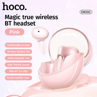 HOCO EW202 หูฟังบลูทูธไร้สาย TWS คริสตัล แบตอึด 6 ชม. เชื่อมต่อเร็ว ระบบสัมผัส เสียงระบบ HiFi เบสแน่