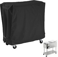 AKEfit Patio Cooler Cart Cover Waterproof with UV Coating, Fits Most 80-100 Qt Rolling Cooler Cart C