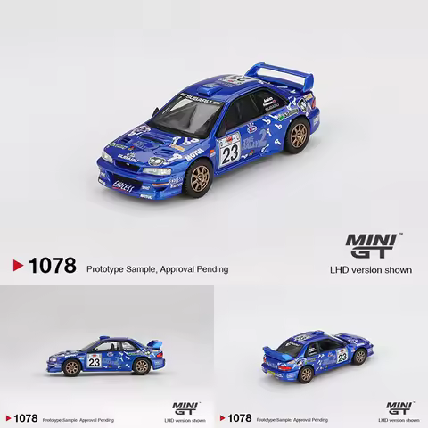 MINIGT In Stock 1078 1:64 Subaru Impreza WRC99 #23 2000 Acropolis Rally Diecast Car Model Collection