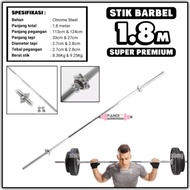 1.8m Barbell Stick 1.8m STRAIGHT BAR/ 1.8m Long STRAIGHT Stick/