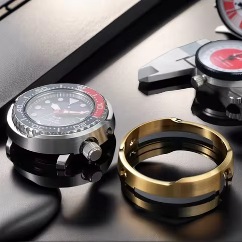 For Seiko Armor SNE497 SNE498 SNE499 SNE518 SNE533 SNE535 SNE537 Canned Stainless Steel Case Ring Fr