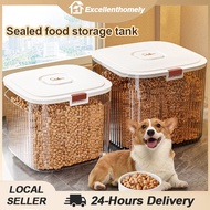 Dispenser Penyimpanan Makanan Haiwan Peliharaan Bekas Kucing  Anjing Haiwan Peliharaan Meterai Cawan