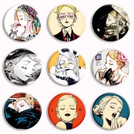 Veil Emma Manga Anime Soft Button Pin Cartoon Brooch Badge Access