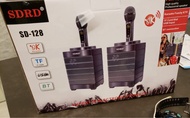 SDRD SD-128 無線K歌雙人對唱音響組合 - 黑色 卡啦OK