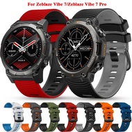 22MM Sports Silicone Watch Strap For Zeblaze Vibe 7 Pro Stratos 2 3 Btalk 2 Lite Band Smartwatch Belt Zeblaze Swim GPS Bracelets