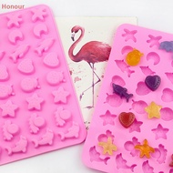 [Honour] Marine Life Gummy Mold Silicone Chocolate Mold Party Baking Mold Fire Paint Wax Pellet Mold