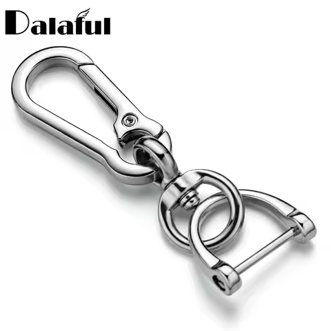 Creative Metal Car Keyring Keychain Men's Key Chain Holder High-Quality Horseshoe Buckle Hanging Key