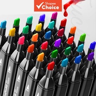 Shipping Within 24 Hours -Double-head Marker Set 2-in-1 Children's Art Pen 30 36 48 60 80 Color Alco