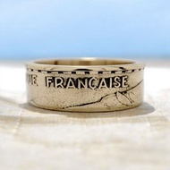 復古法國戒指, 法國男仕錢幣戒指, 法國錢幣戒指, 法國硬幣戒指