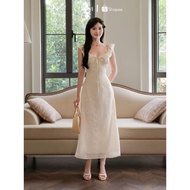 COQUI | COQUI Yasmin Long Design Dress High Quality Sophia Silk, Elegant and Feminine Straight Dress